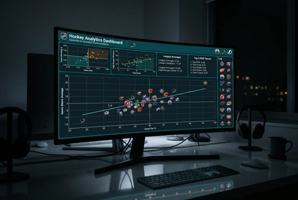 Analyse du PDO en hockey NHL pour identifier les régressions vers la moyenne