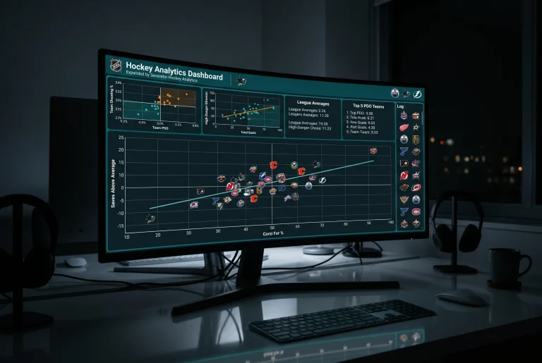 Analyse du PDO en hockey NHL pour identifier les régressions vers la moyenne