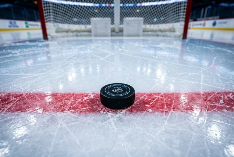 Tableau de cotes puck line NHL avec handicap plus et moins 1.5 buts
